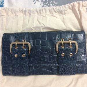 Michael Kors Blue Clutch